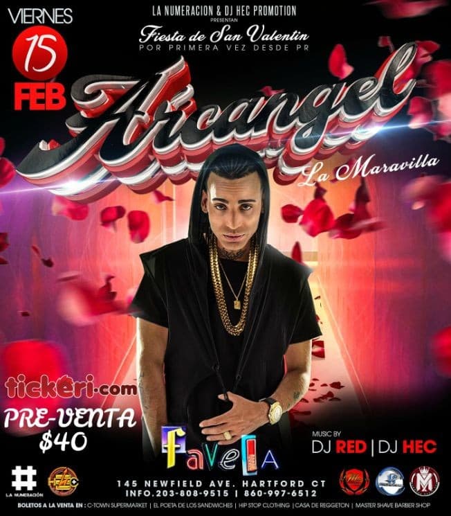Event - ARCANGEL LA MARAVILLA LIVE - Hartford, Connecticut - February 15, 2019 | concert tickets