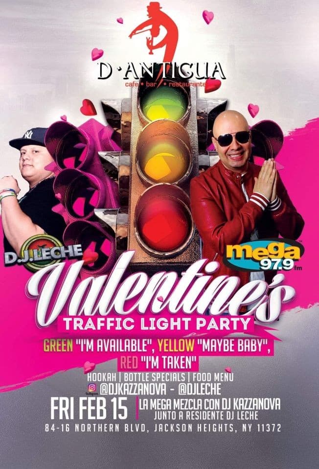 Event - Valentine's Traffic Light Party con La Mega 97.9 - jackson heights, New York - February 15, 2019 | concert tickets