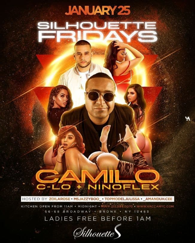Event - Allure Fridays DJ Camilo Live At Silhouette Lounge - Bronx, New York - January 25, 2019 | concert tickets