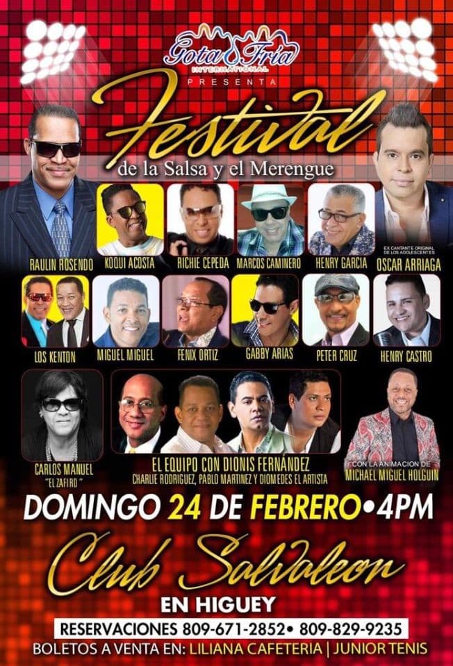 Event - Festival de la Salsa y el Merengue - Higüey, Republica Dominicana - 24 de febrero de 2019 | concert tickets