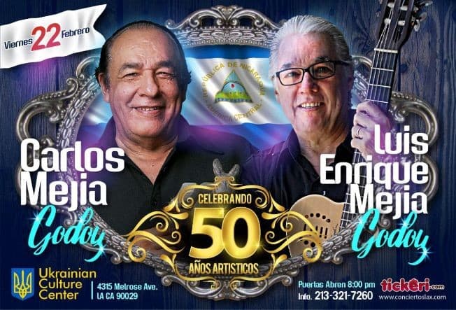 Event - Carlos Mejia Godoy & Luis Enrique Mejia Godoy en Los Angeles,CA - Los Angeles, California - February 22, 2019 | concert tickets