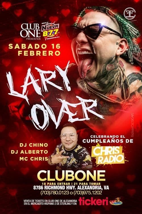 Event - Lary Over en Alexandria,VA - Alexandria, Virginia - February 16, 2019 | concert tickets