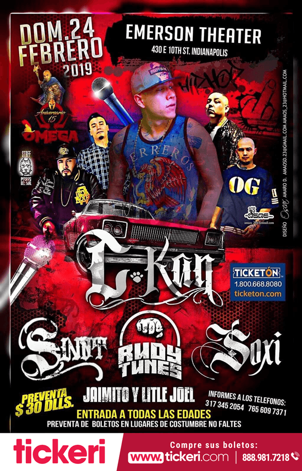 Event - C-kan, Sinnt, Soxi en Concierto en Indianapolis,IN - Indianapolis, Indiana - February 24, 2019 | concert tickets