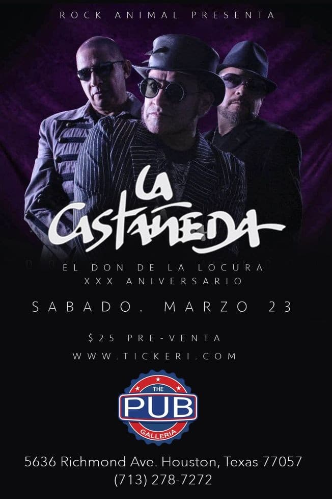 Event - La Castañeda XXX Aniversario Tour - Houston, Texas - 23 de marzo de 2019 | concert tickets