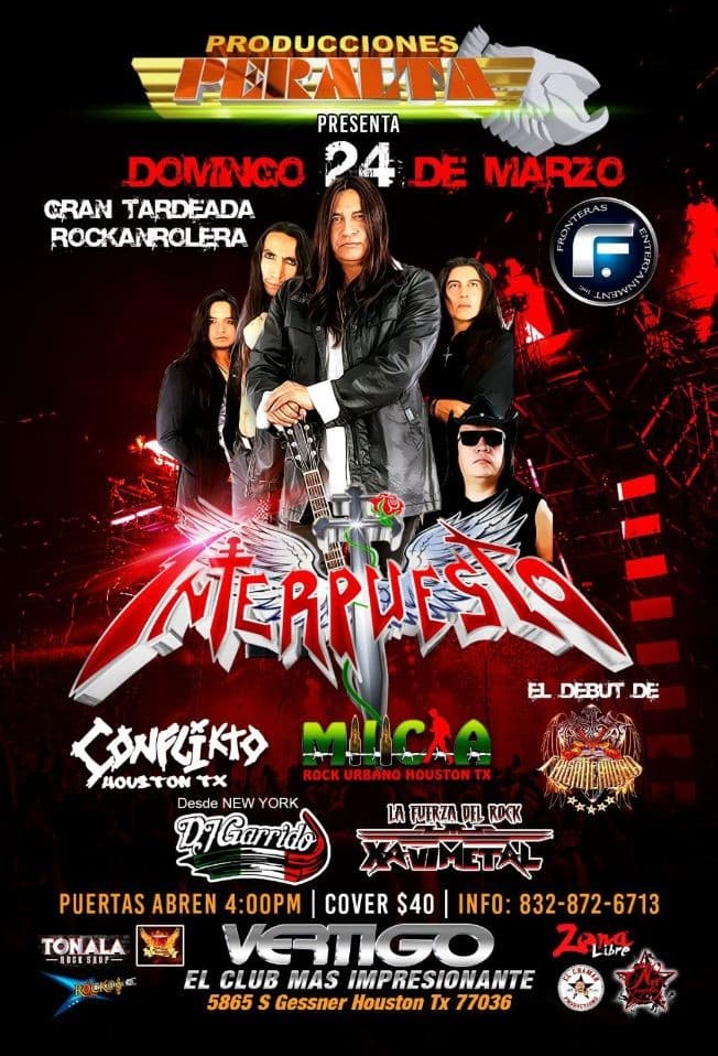 Event - Interpuesto en Houston TX - Houston, Texas - March 24, 2019 | concert tickets