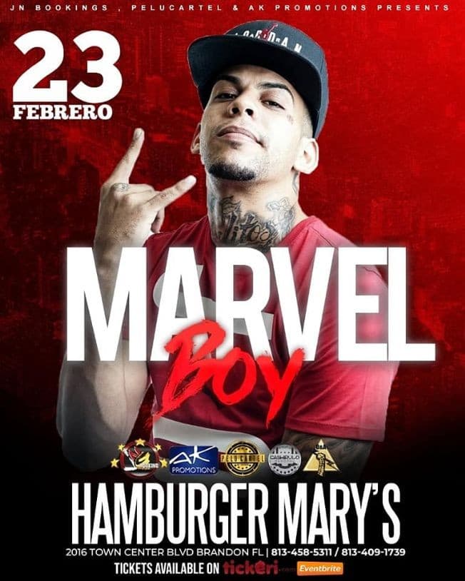 Event - Marvel Boy Live In Concert - Brandon, Florida - 23 de febrero de 2019 | concert tickets