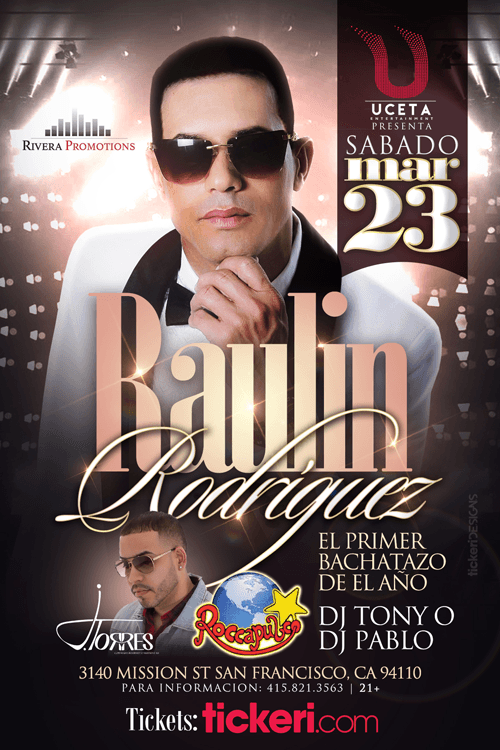 Event - Raulin Rodriguez en Concierto en San Francisco, CA - San Francisco, California - 23 de marzo de 2019 | concert tickets