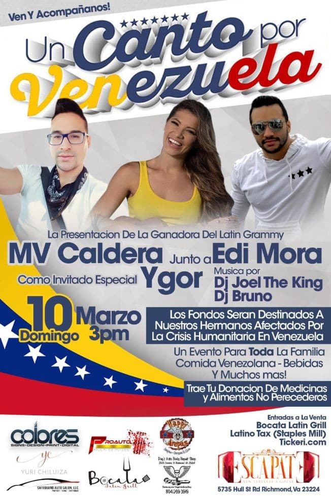 Event - Un Canto Por Venezuela - Richmond, Virginia - March 10, 2019 | concert tickets