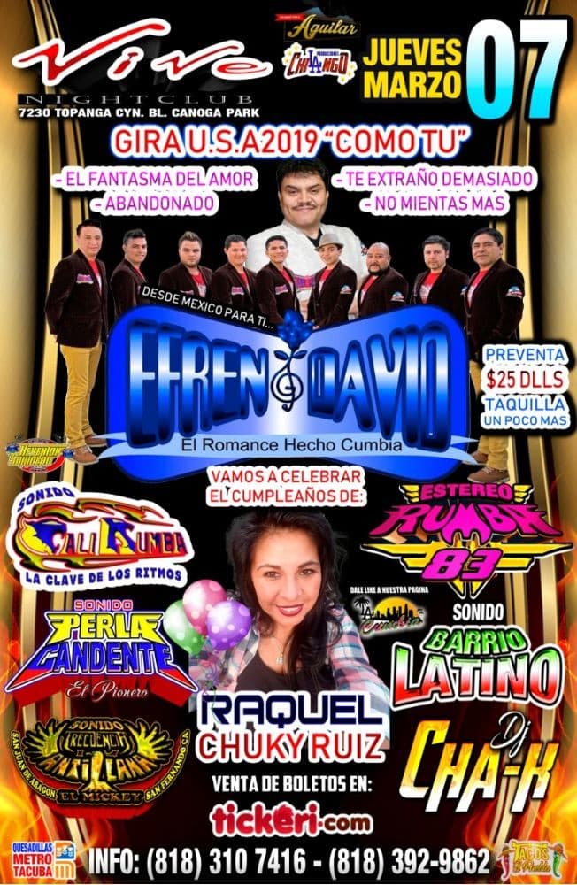Event - Efren David en Canoga Park,CA - Los Angeles, California - 7 de marzo de 2019 | concert tickets