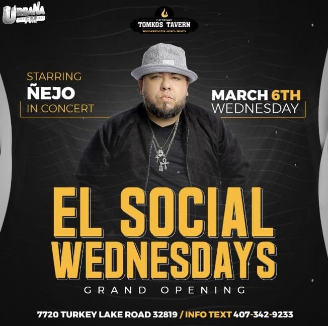 Event - Tonight Nejo at Tomkos tavern Orlando - Orlando, Florida - 6 de marzo de 2019 | concert tickets