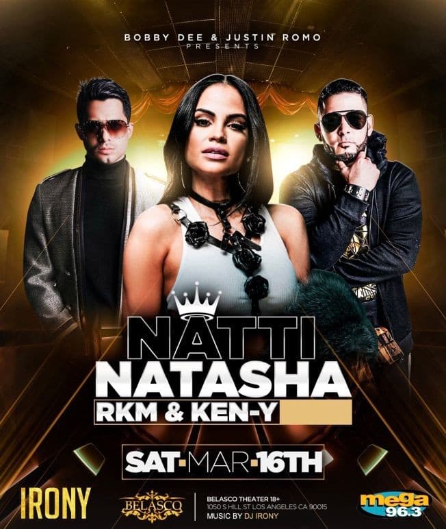 Event - Natti Natasha y Rkm & Ken-Y en Los Angeles,CA - Los Angeles, California - 16 de marzo de 2019 | concert tickets