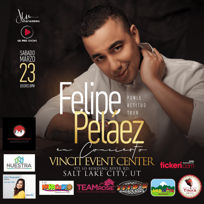 Event - Felipe Pelaez en Salt Lake City,UT - Salt Lake City, Utah - March 23, 2019 | concert tickets