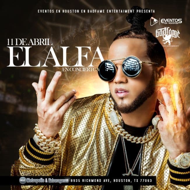 Event - EL ALFA  "EL JEFE" - Houston, Texas - 11 de abril de 2019 | concert tickets