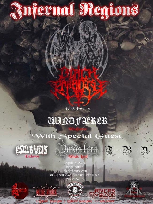 Event - Infernal Regions - elmhurst, New York - April 6, 2019 | concert tickets