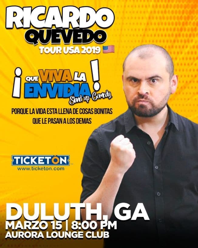 Event - Ricardo Quevedo “Que viva la envidia” - Duluth, Georgia - 15 de marzo de 2019 | concert tickets
