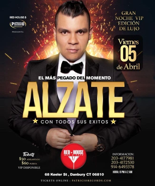 Event - ALZATE "Papá" - Danbury, Connecticut - April 5, 2019 | concert tickets