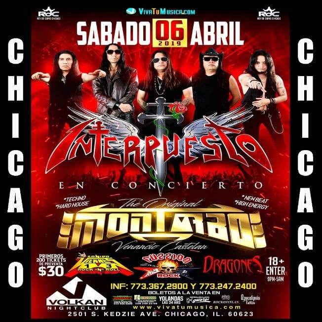 Event - INTERPUESTO + MONTARBO EN CHICAGO - Chicago, Illinois - April 6, 2019 | concert tickets