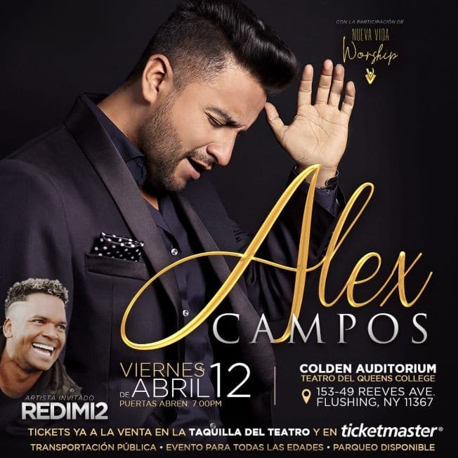 Event - Alex Campos & Redimi2 - Queens, New York - April 12, 2019 | concert tickets