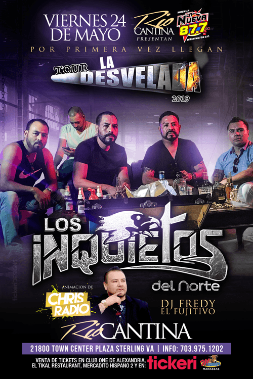 Event - Los Inquietos del Norte en Sterling,VA - Sterling, Virginia - 24 de mayo de 2019 | concert tickets
