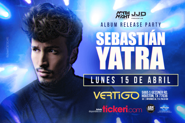 Event - SEBASTIAN YATRA EN HOUSTON - Houston, Texas - April 15, 2019 | concert tickets
