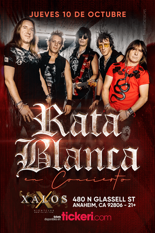 Event - RATA BLANCA EN ANAHEIM - Anaheim, California - October 10, 2019 | concert tickets
