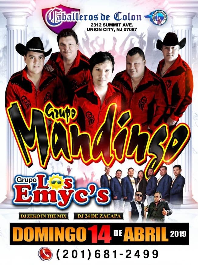 Event - Grupo Mandingo y Grupo Los Emycs en Concierto en Union City,NJ - Union City, New Jersey - April 14, 2019 | concert tickets