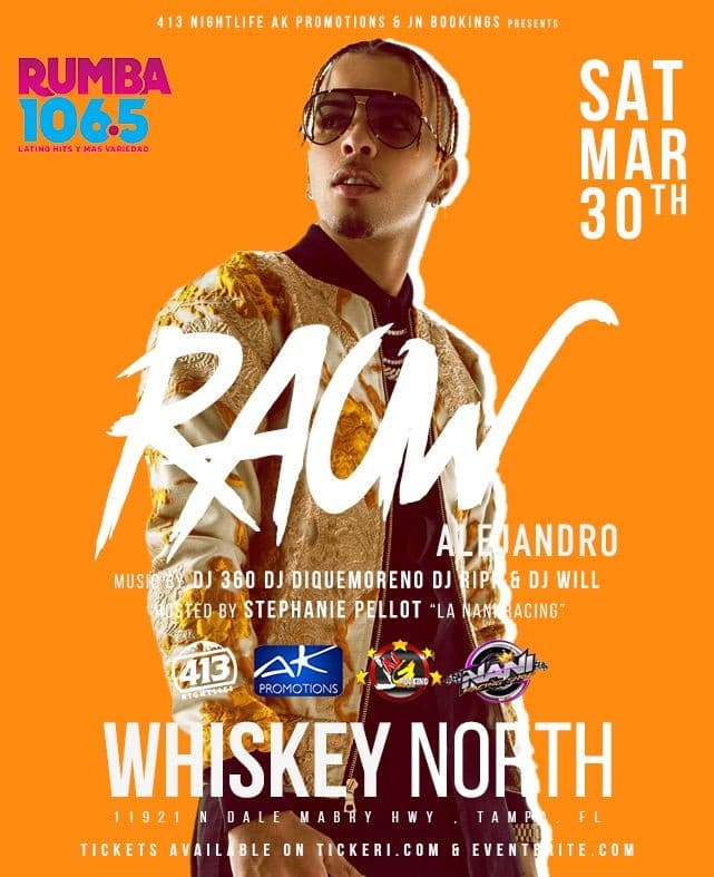 Event - Rauw Alejandro Live In Concert - Tampa, Florida - March 30, 2019 | concert tickets