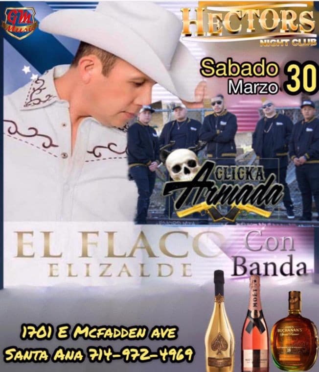 Event - El Flaco Elizalde con Banda en Santa Ana,CA - Santa Ana, California - March 30, 2019 | concert tickets