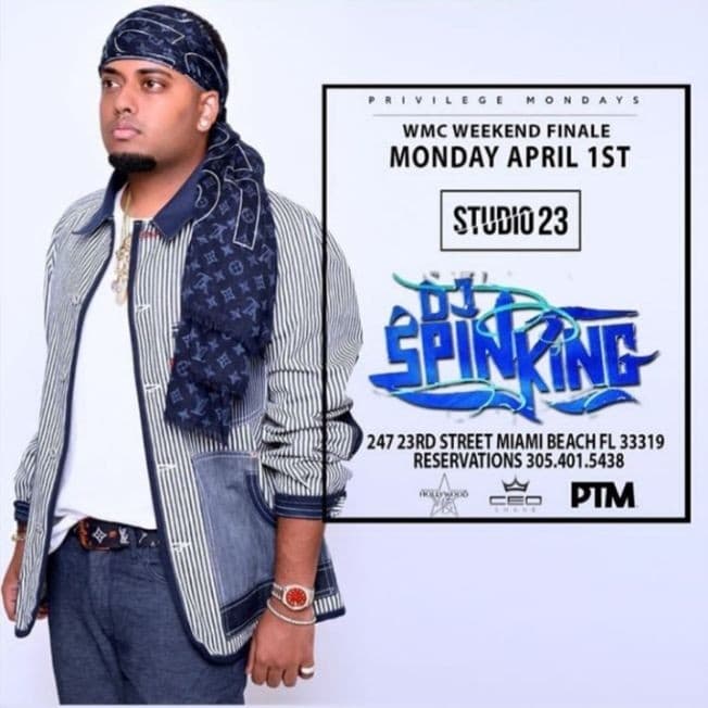 Event - Privlege Mondays WMC Weekend Finale DJ Spinking Live at Studio 23 - Miami Beach, Florida - April 1, 2019 | concert tickets