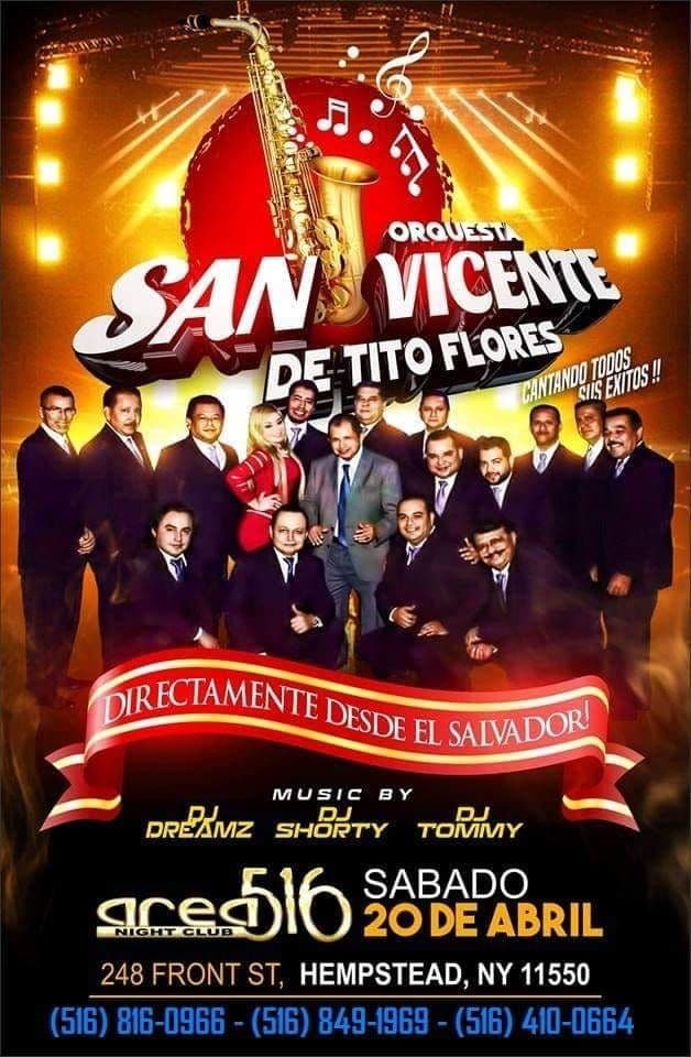 Event - Orquesta San Vicente de Tito Flores - Hempstead, New York - April 20, 2019 | concert tickets