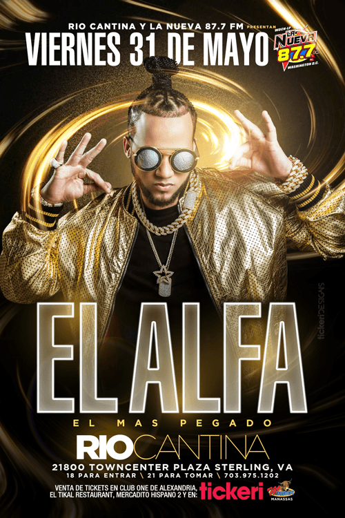 Event - El Alfa en Sterling VA - Sterling, Virginia - May 31, 2019 | concert tickets