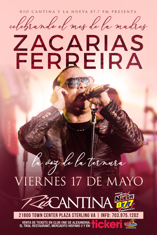 Event - Zacarias Ferreira en Sterling VA - Sterling, Virginia - May 17, 2019 | concert tickets