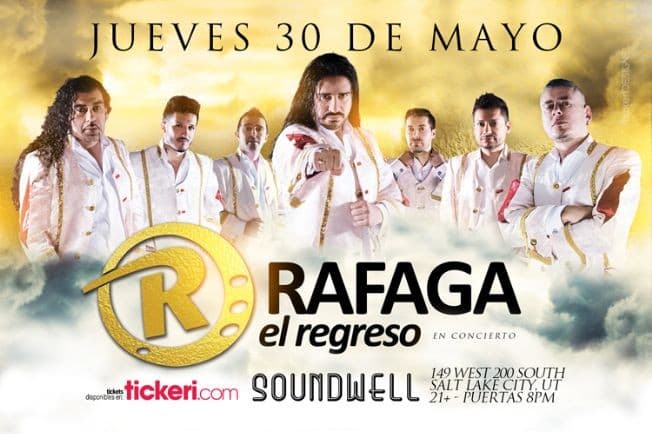 Event - RAFAGA EN SALT LAKE CITY, UT - Salt Lake City, Utah - May 30, 2019 | concert tickets