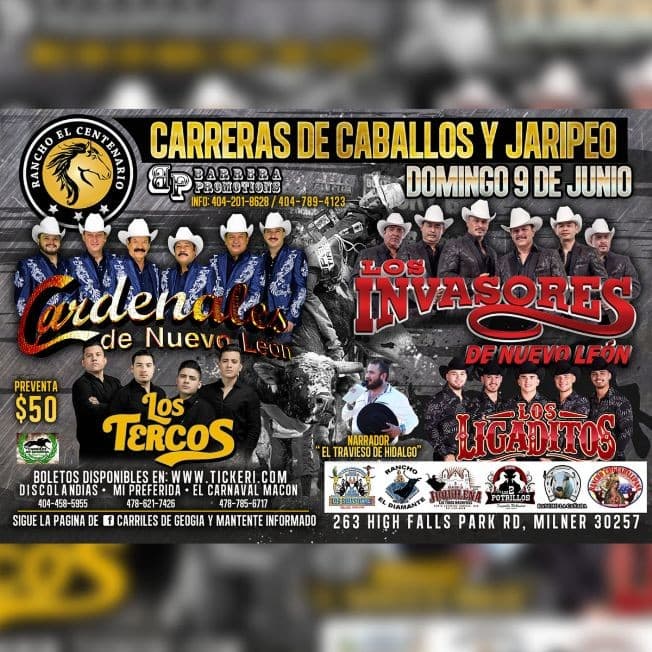 Event - CARRERAS DE CABALLOS Y JARIPEO - Milner, Georgia - 9 de junio de 2019 | concert tickets