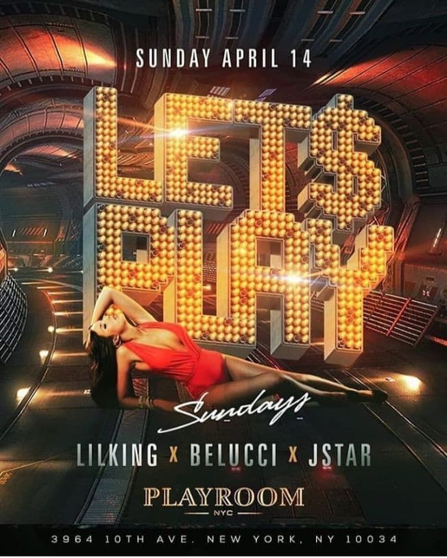 Event - Let's Play Sundays At Playroom Lounge NYC - New York, New York - April 14, 2019 | concert tickets