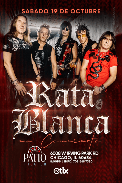 Event - RATA BLANCA EN CHICAGO - Chicago, Illinois - October 19, 2019 | concert tickets