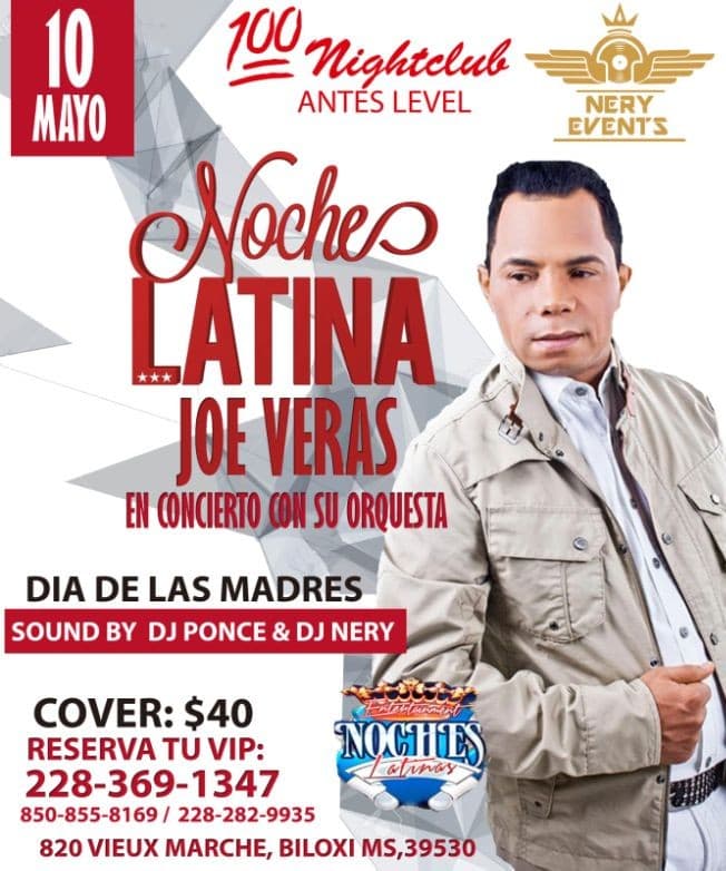 Event - Joe Vera y su Orquesta en concierto en Biloxi,MS - Biloxi, Mississippi - May 10, 2019 | concert tickets
