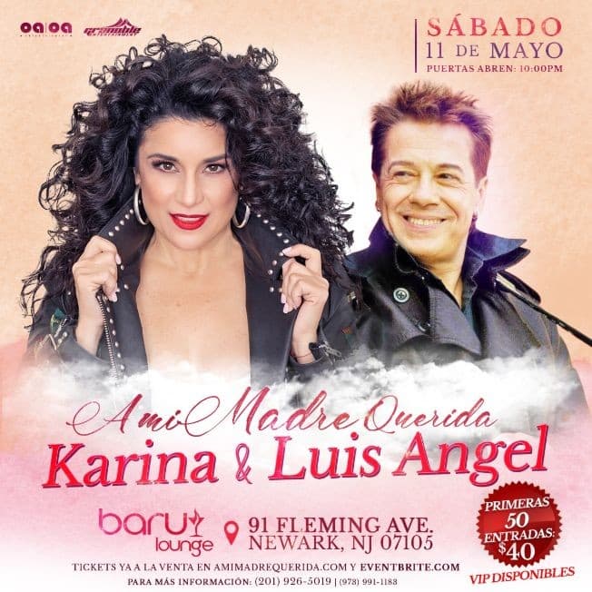 Event - Karina & Luis Angel en Concierto en Newark,NJ - Newark, New Jersey - May 11, 2019 | concert tickets