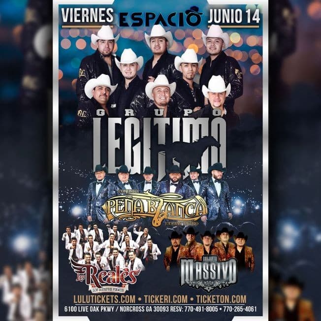 Event - Conjunto Legitimo en Concierto - Norcross, Georgia - 14 de junio de 2019 | concert tickets