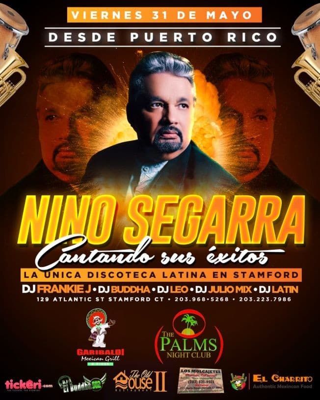 Event - Nino Segarra Cantando sus Exitos en Concierto en Stamford,CT - Stamford, Connecticut - May 31, 2019 | concert tickets