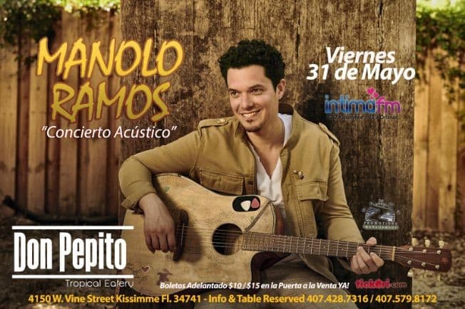 Event - MANOLO RAMOS - Kissimmee, Florida - May 31, 2019 | concert tickets