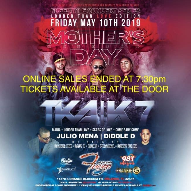 Event - Freestyle Concert Series - "Louder Than Love" Mother's Day Weekend Edition - Orlando, Florida - May 10, 2019 | concert tickets