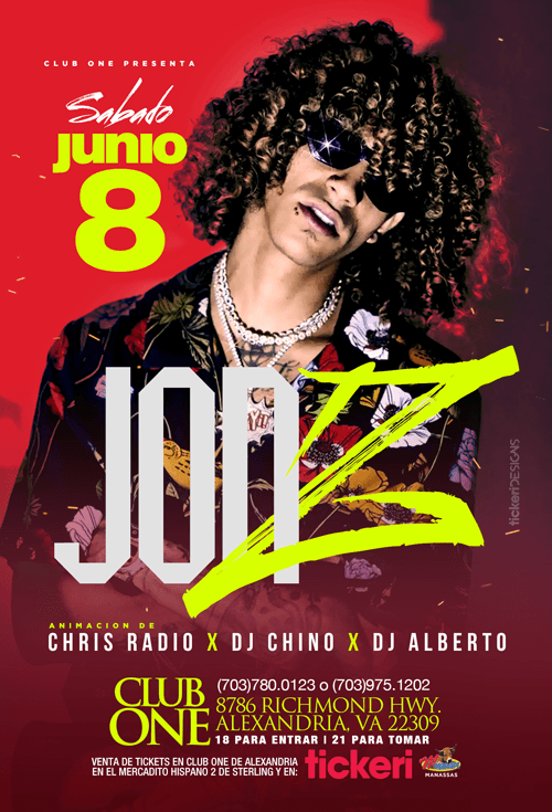 Event - Jon z en Concierto - Alexandria, Virginia - June 8, 2019 | concert tickets