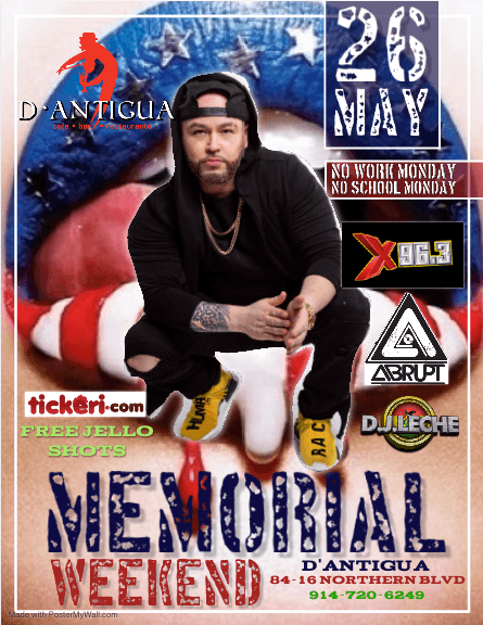 Event - X96.3FM D'ANTIGUA MEMORIAL DAY WEEKEND 2019 - jackson heights, New York - May 26, 2019 | concert tickets