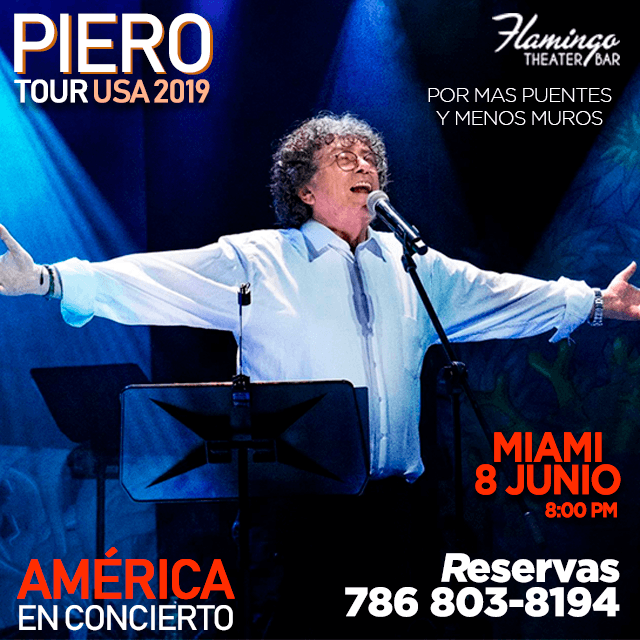 Event - PIERO EN CONCIERTO TOUR USA - Miami, Florida - June 8, 2019 | concert tickets