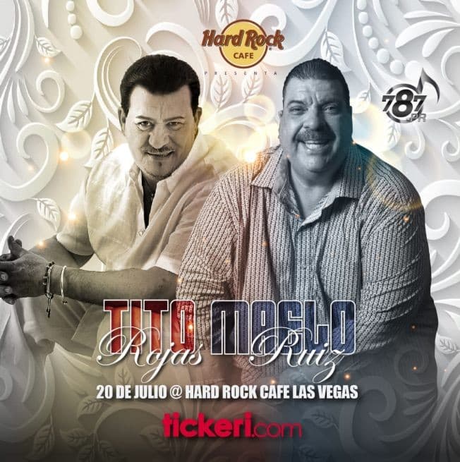 Event - Tito Rojas & Maelo Ruiz en Las Vegas,NV - Las Vegas, Nevada - 20 de julio de 2019 | concert tickets