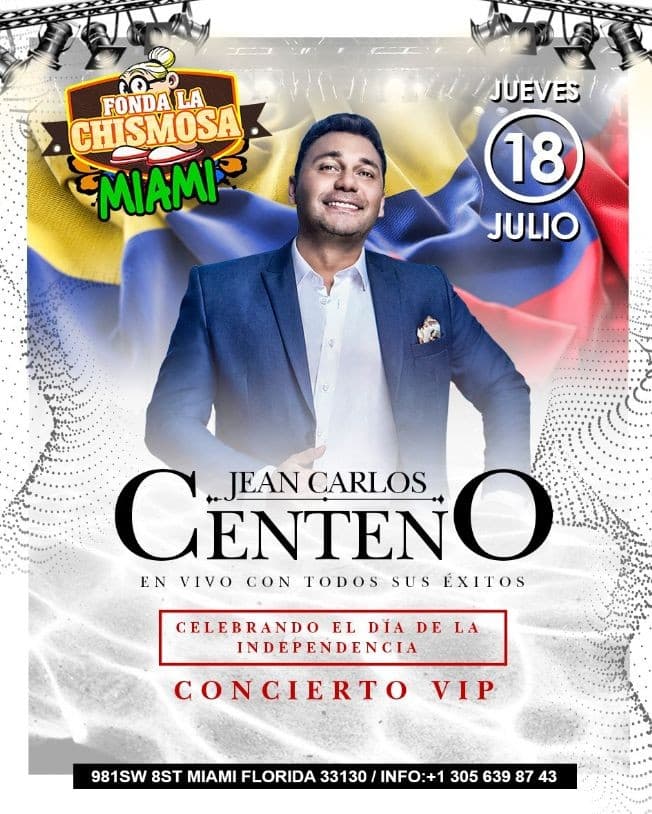 Event - Jean Carlos Centeno "De Parranda" en Miami,FL - Miami, Florida - July 18, 2019 | concert tickets
