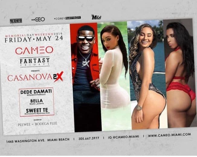 Event - Memorial Day Weekend Casanova Live At Cameo Nightclub - Miami Beach, Florida - May 24, 2019 | concert tickets