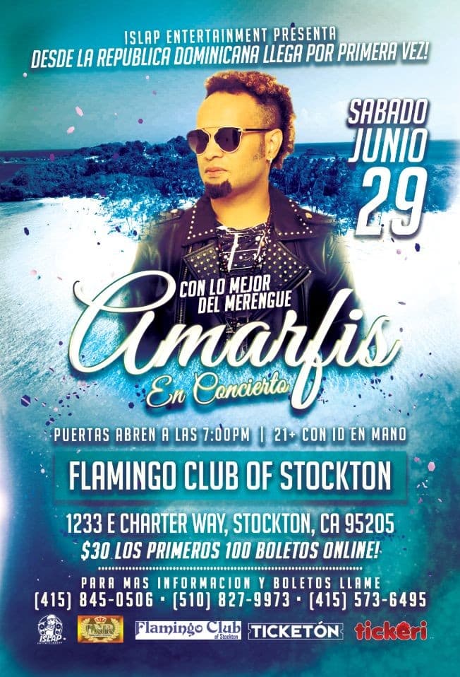 Event - Amarfis En Stockton, CA! - Stockton, California - June 29, 2019 | concert tickets