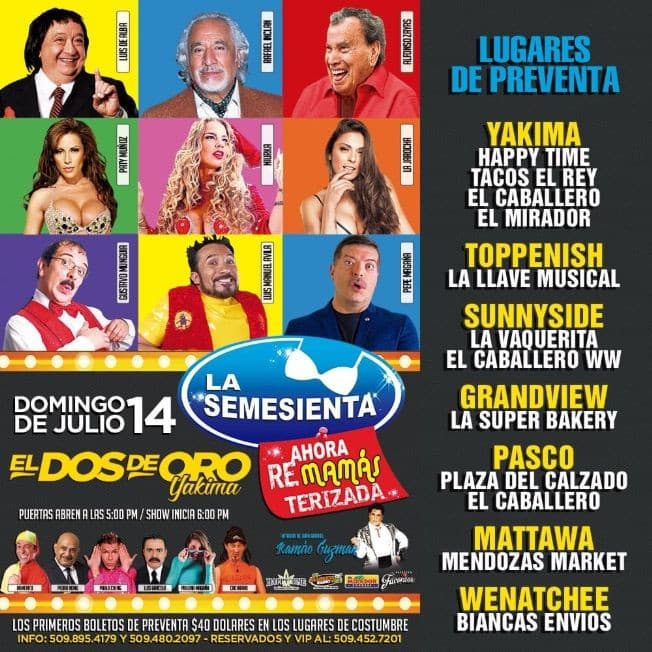 Event - La Semesienta Ahora Remamá Terizada en Yakima,WA - Yakima, Washington - 14 de julio de 2019 | concert tickets